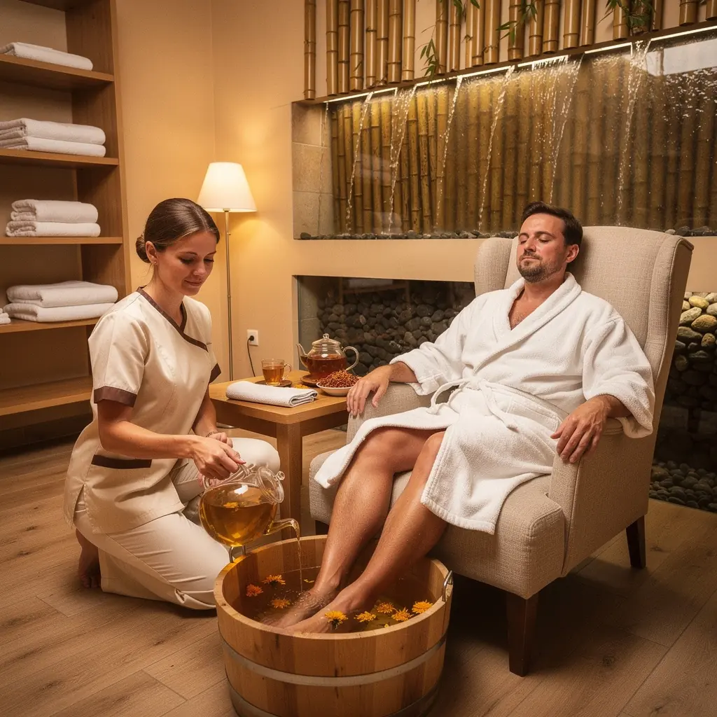 Illatos marigold virágtea a természetes szépség jegyében.