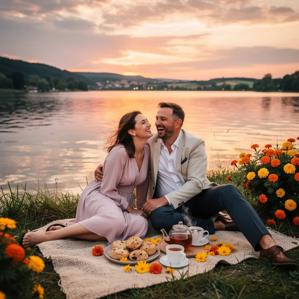 Teáscsésze tele napraforgó virágokkal, frissítő élménnyel.